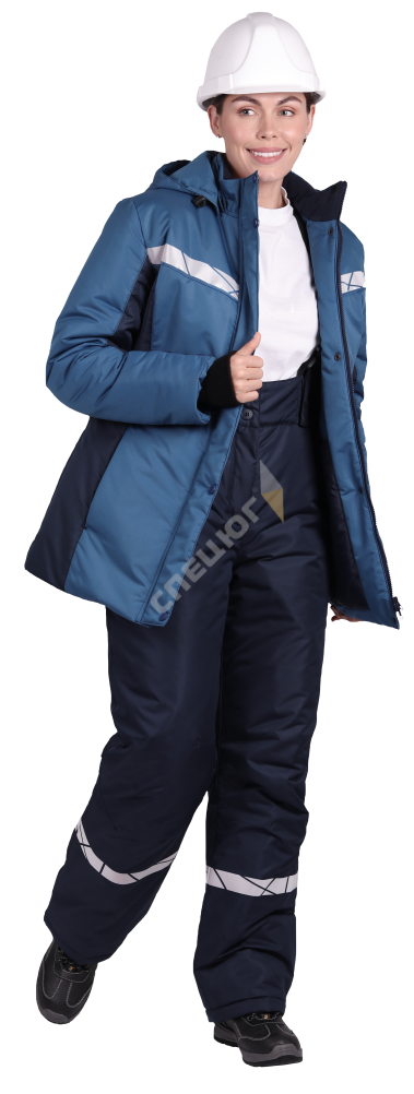 Купить Куртка ВИРАЖ НЕО зимняя жен. (мор.волна/т.синий) (Кур 226) в Москве