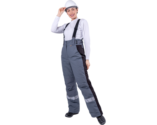 Брюки ХАЙ-ТЕК SAFETY зимние женские серый (БРЮ 231)