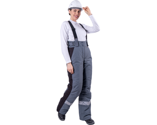 Брюки ХАЙ-ТЕК SAFETY зимние женские серый (БРЮ 231)