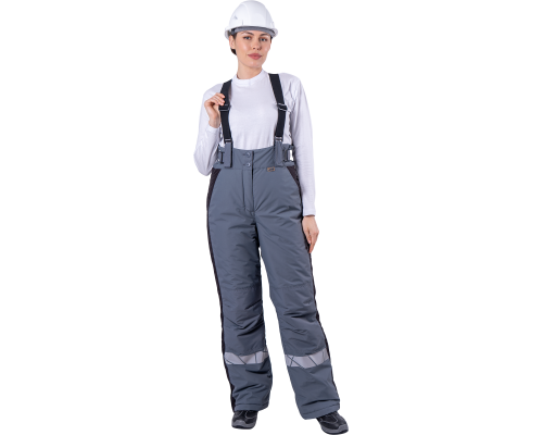 Брюки ХАЙ-ТЕК SAFETY зимние женские серый (БРЮ 231)