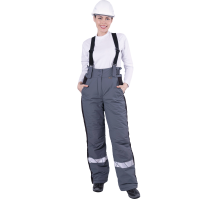 Брюки ХАЙ-ТЕК SAFETY зимние женские серый (БРЮ 231)