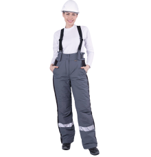 Брюки ХАЙ-ТЕК SAFETY зимние женские серый (БРЮ 231)