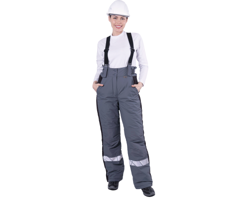 Брюки ХАЙ-ТЕК SAFETY зимние женские серый (БРЮ 231)