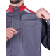 Куртка ТУРБО SAFETY летняя мужская сер/крас/черн (КУР 702)