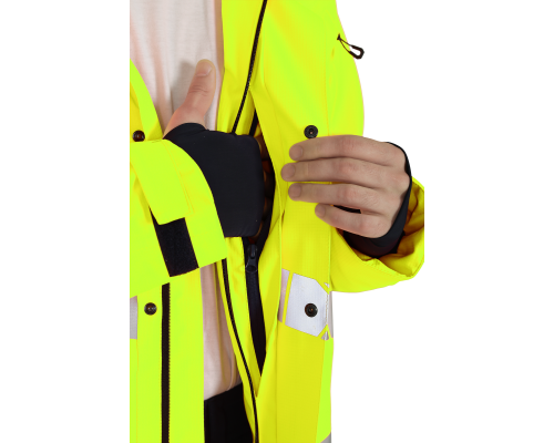 Куртка мужская утепленная ACTIVE флуоресцентный желтый/синий (КУР 021)