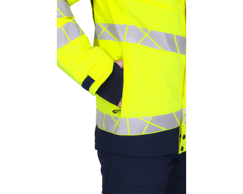 Куртка мужская утепленная ACTIVE флуоресцентный желтый/синий (КУР 021)