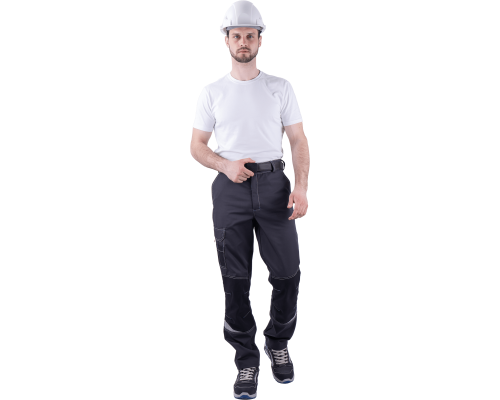 Брюки ТУРБО SAFETY мужские летние сер/чер (БРЮ 1604)