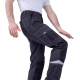 Брюки ТУРБО SAFETY мужские летние сер/чер (БРЮ 1604)