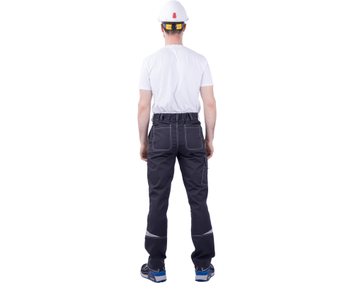 Брюки ТУРБО SAFETY мужские летние сер/чер (БРЮ 1604)