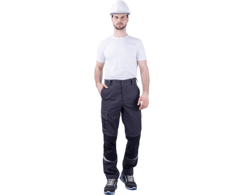 Брюки ТУРБО SAFETY мужские летние сер/чер (БРЮ 1604)