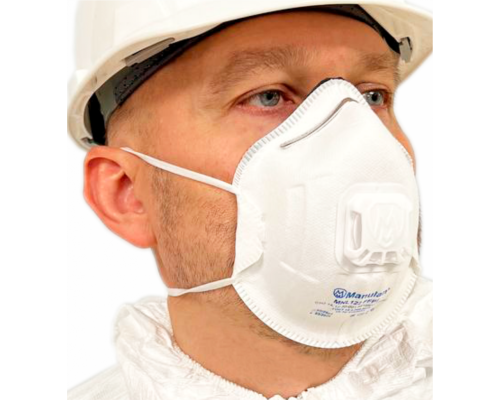 Респиратор (полумаска фильтрующая) MANULAN® MNL122 FFP2 с клапаном выдоха