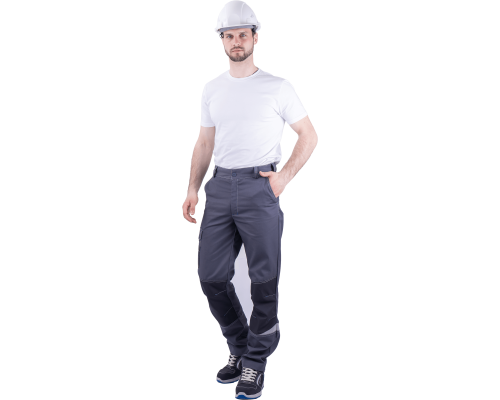 Брюки ТУРБО SAFETY мужские летние серый/темно-серый (БРЮ 1603)