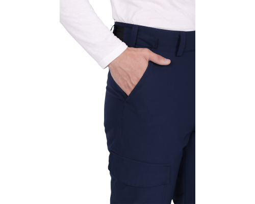 Брюки мужские утепленные ACTIVE синий/флуоресцентный оранжевый (БРЮ 002)