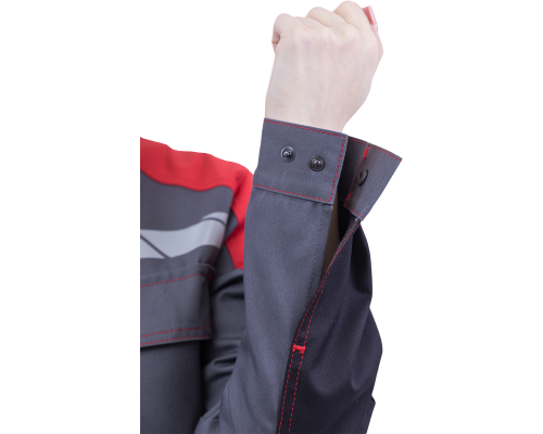 Куртка  женская ХАЙ-ТЕК SAFETY сер/кр/черная (КУР 421)