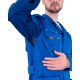 Халат ТУРБО SAFETY летний мужской вас/синий (ХАЛ 555)