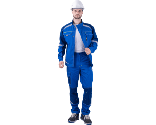 Куртка ТУРБО SAFETY летняя мужская вас/синий (КУР 1602)