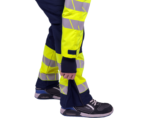 Брюки мужские утепленные ACTIVE синий/флуоресцентный желтый (БРЮ 001)