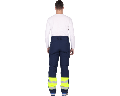 Брюки мужские утепленные ACTIVE синий/флуоресцентный желтый (БРЮ 001)