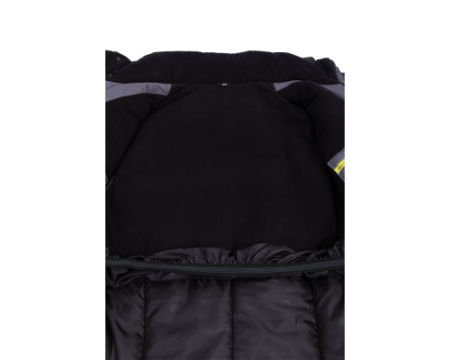 Куртка ЭДВАНС зимняя серый-т.серый-лимон (КУР 662) БОЛЬШИЕ РАЗМЕРЫ