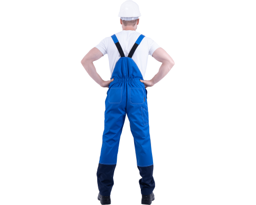 Костюм КМ-10 ЛЮКС (кос 595) василек-т.синий (комплект: куртка и полукомб.)