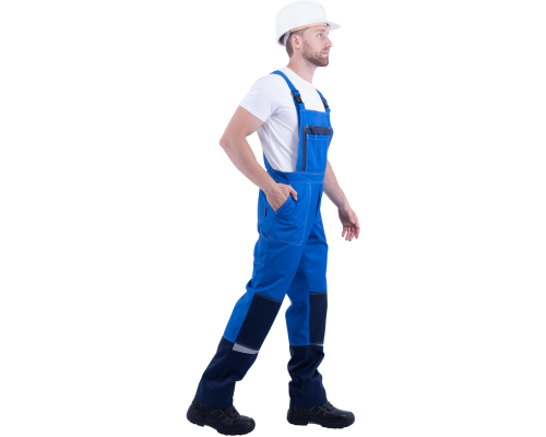 Костюм КМ-10 ЛЮКС (кос 595) василек-т.синий (комплект: куртка и полукомб.)