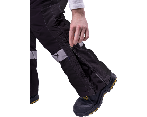 Брюки ХАЙ-ТЕК SAFETY зимние черные (БРЮ 216)