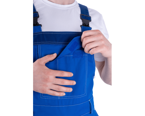 Полукомбинезон ТУРБО SAFETY летний мужской вас/синий (КОМ 667)