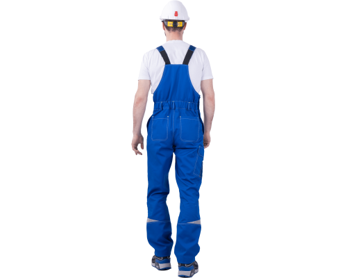 Полукомбинезон ТУРБО SAFETY летний мужской вас/синий (КОМ 667)