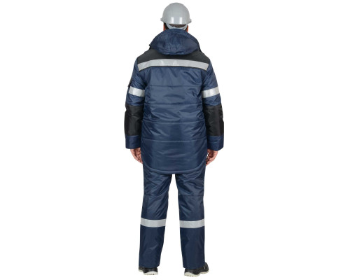 Костюм С-БЕРКУТ утепленный (куртка+п/к) син/чёрн СОП тк. Оксфорд арт.02527