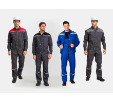 Костюм ПРОФЕССИОНАЛ-2 с СОП мужской (куртка +полукомбинезон)