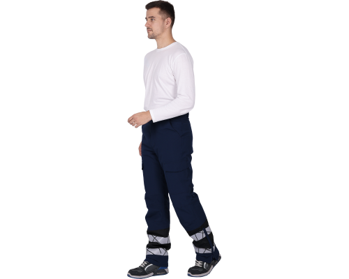 Брюки мужские утепленные ACTIVE сине/черный (БРЮ 202)