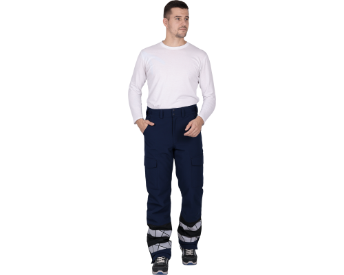 Брюки мужские утепленные ACTIVE сине/черный (БРЮ 202)