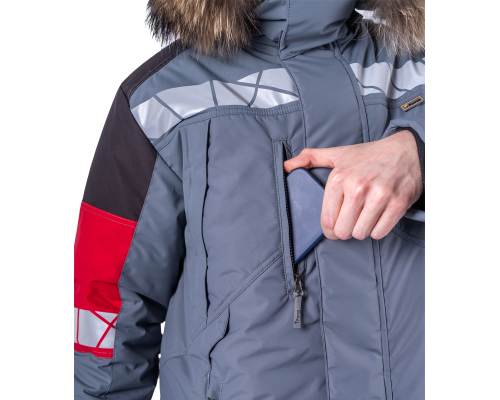 Куртка ХАЙ-ТЕК SAFETY зимняя тк.мембрана (Кур 213) Куртка ХАЙ-ТЕК SAFETY зимняя тк.мембрана (Кур 213)