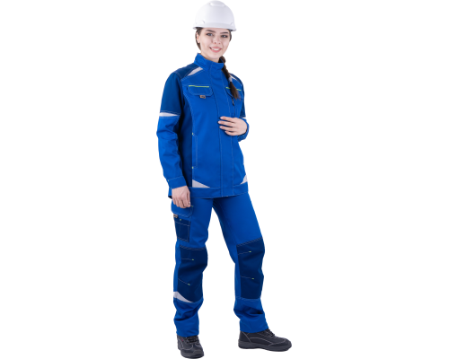 Куртка ТУРБО SAFETY летняя женская вас/синий (КУР 691)