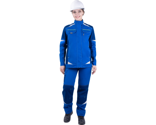 Куртка ТУРБО SAFETY летняя женская вас/синий (КУР 691)