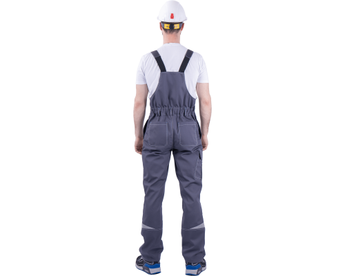 Полукомбинезон ТУРБО SAFETY летний мужской серый/т.сер (КОМ 668)