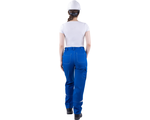 Брюки ТУРБО SAFETY летние женские вас/синий (БРЮ 620)