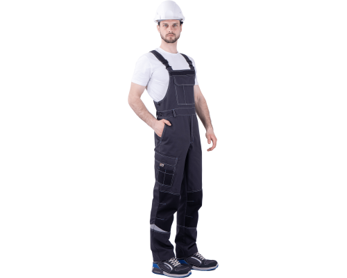 Полукомбинезон ТУРБО SAFETY летний мужской т.сер/чер (КОМ 669)