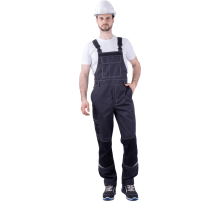 Полукомбинезон ТУРБО SAFETY летний мужской т.сер/чер (КОМ 669)