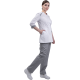 Костюм МИРАЖ белый/св.серый (кос 740)