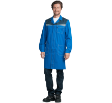 Халат КМ-10 ЛЮКС (ХАЛ 542)мужской василек-т/синий