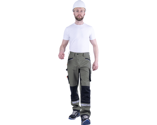 Брюки КОРПОРАЦИЯ летние хаки/черный (БРЮ 399) Брюки КОРПОРАЦИЯ летние хаки/черный (БРЮ 399)