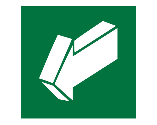 Знак E19 'ОТКРЫВАТЬ ДВИЖЕНИЕМ НА СЕБЯ' (Самокл. 200 х 200)