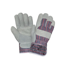 Перчатки спилковые комбинированные утепленные иск. мех 2Hands 0205