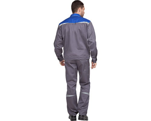 Костюм КАСКАД (кос 592) т.серый-василек (куртка +брюки) Костюм КАСКАД (кос 592) т.серый-василек (куртка +брюки)