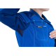 Халат ТУРБО SAFETY летний женский вас/синий (ХАЛ 747)