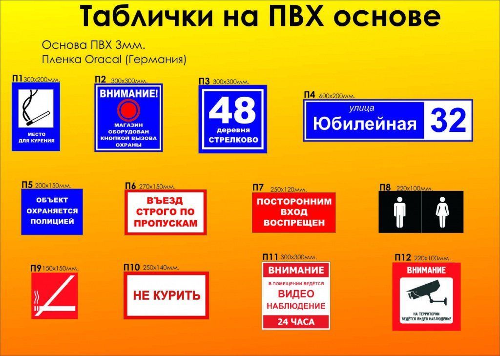 Предупреждающие знаки