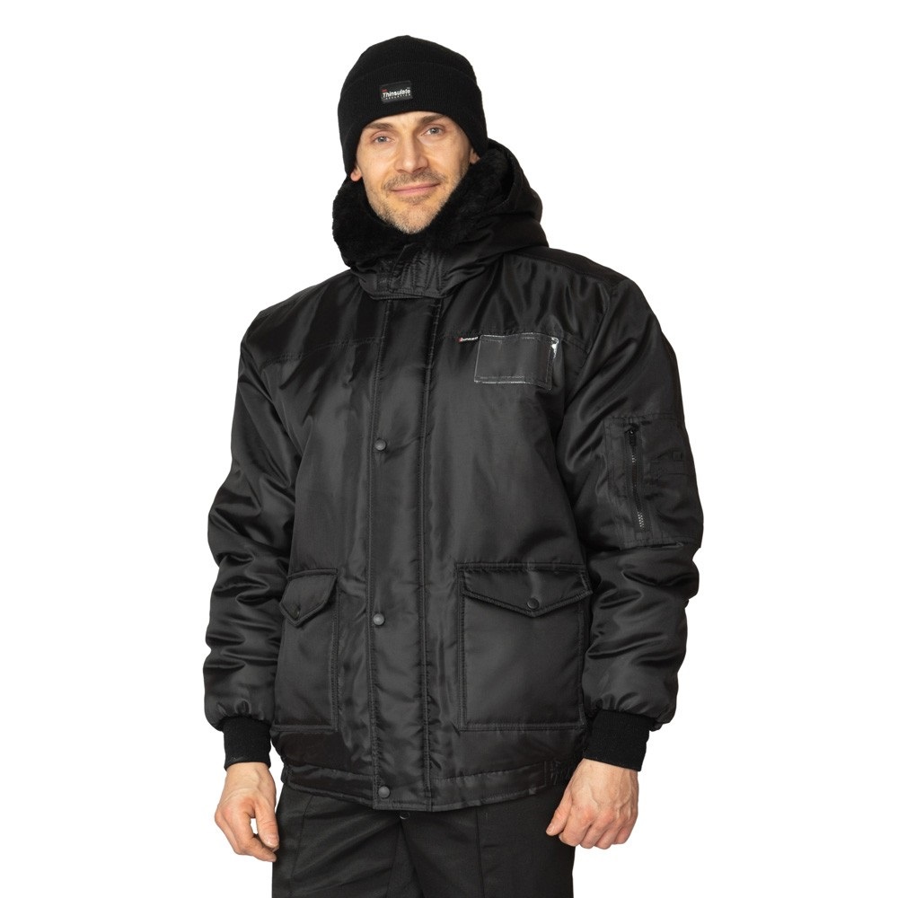Купить Куртка АЛЬФА NEW мужская утепленная укороченная с капюшоном в Москве