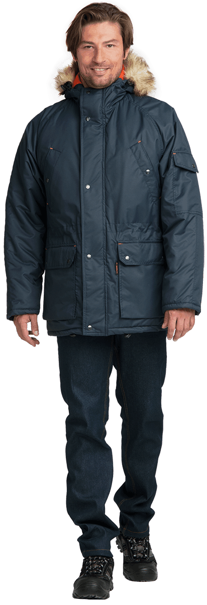Купить Куртка АЛЯСКА ЛЮКС (Кур 320) зимняя  утепленная , цв.: синий в Москве