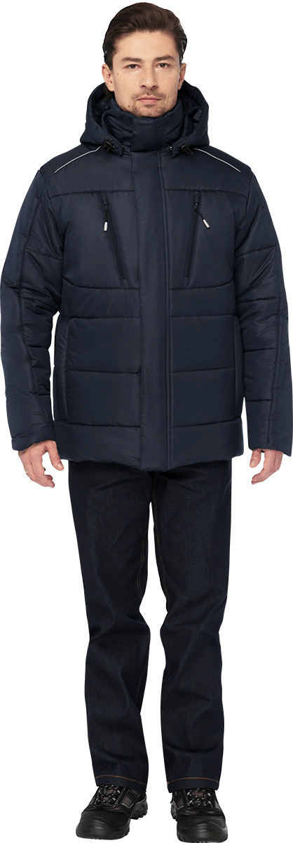Купить Куртка ФЬЮЖЕН (Кур 411) утепленная мужская, т.синий в Москве